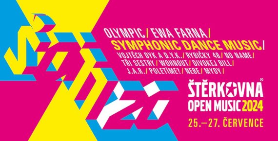 3 denní vstupenka na festival Štěrkovna Open Music 25.-27.7.2024, Hlučínské jezero